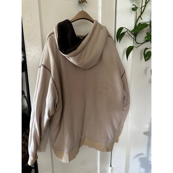 Men’s size 2x-large beige zip up hoodie - Picture 7 of 10